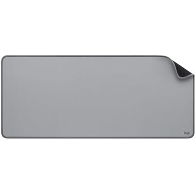 Logitech Grijze bureaumat studioserie, grote multifunctionele en geavanceerde bureaumat, bureaubeschermer met antislip basis, duurzaam en waterdicht ontwerp Logitech Grijze bureaumat studioserie, grote multifunctionele en geavanceerde bureaumat, bureaubeschermer met antislip basis, duurzaam en waterdicht ontwerp