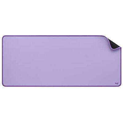 Logitech Paarse Bureaumat studioserie, grote multifunctionele bureaustandaard, langwerpige muismat, bureaubescherming met antisliplaag, morsbestendig en duurzaam ontwerp Logitech Paarse Bureaumat studioserie, grote multifunctionele bureaustandaard, langwerpige muismat, bureaubescherming met antisliplaag, morsbestendig en duurzaam ontwerp