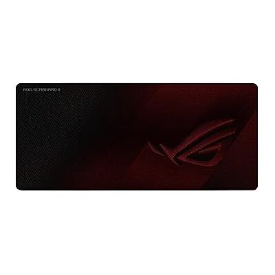 Asus ROG Scabbard II Grote gaming-muismat met beschermende coating (hydrofoob, olieafstotend, stofdicht), plat genaaide anti-rafelranden, antislip rubberen basis Asus ROG Scabbard II Grote gaming-muismat met beschermende coating (hydrofoob, olieafstotend, stofdicht), plat genaaide anti-rafelranden, antislip rubberen basis