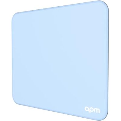 APM Muismat, muismat voor kantoor, afmetingen 25 x 21 x 0,3 cm, antislip rubberen onderkant, wasbaar, duurzaam geweven randen voor optische muis, laser, gaming, kantoor, blauw, 571276 APM Muismat, muismat voor kantoor, afmetingen 25 x 21 x 0,3 cm, antislip rubberen onderkant, wasbaar, duurzaam geweven randen voor optische muis, laser, gaming, kantoor, blauw, 571276