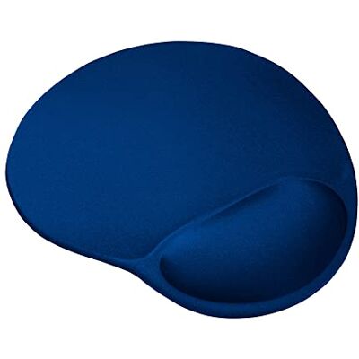 Trust Bigfoot Ergonomische muismat met gelpolssteun, 236 x 205 mm, met vulling, antislip onderkant, gelpad voor computer, pc, laptop, kantoor, blauw Trust Bigfoot Ergonomische muismat met gelpolssteun, 236 x 205 mm, met vulling, antislip onderkant, gelpad voor computer, pc, laptop, kantoor, blauw