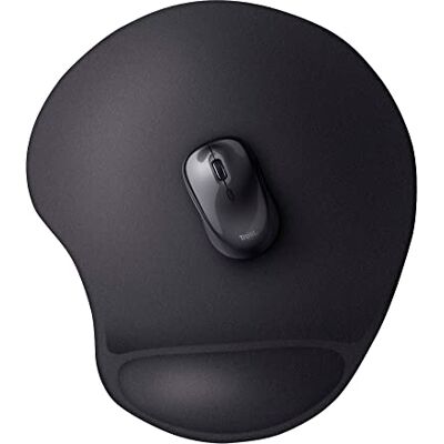 Trust 86729 Bigfoot XL Gel Muismat, Extra Groot Muisoppervlak 255 X 295 mm, Ergonomische Softgel Polssteun, Zwart Trust 86729 Bigfoot XL Gel Muismat, Extra Groot Muisoppervlak 255 X 295 mm, Ergonomische Softgel Polssteun, Zwart