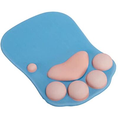 BrightDaily Kattenmuismat met polssteun, draagbaar, ergonomisch, antislip, gaming muismat, cartoon, schattige katten, zachte siliconengel, polssteun, BrightDaily Kattenmuismat met polssteun, draagbaar, ergonomisch, antislip, gaming muismat, cartoon, schattige katten, zachte siliconengel, polssteun,