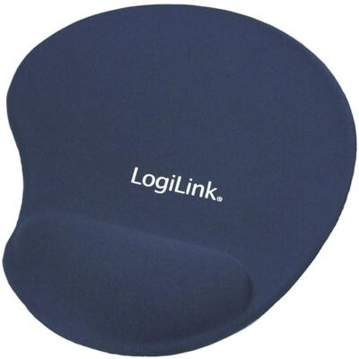 Logilink ID0027B muismat met polssteun, blauw Logilink ID0027B muismat met polssteun, blauw