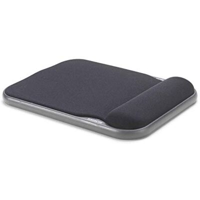 Kensington Ergonomische gelmuismat met geïntegreerde polssteun en in hoogte verstelbaar, compatibel met laser- en optische muizen, 200 x 280 x 37 mm, zwart (57711) Kensington Ergonomische gelmuismat met geïntegreerde polssteun en in hoogte verstelbaar, compatibel met laser- en optische muizen, 200 x 280 x 37 mm, zwart (57711)