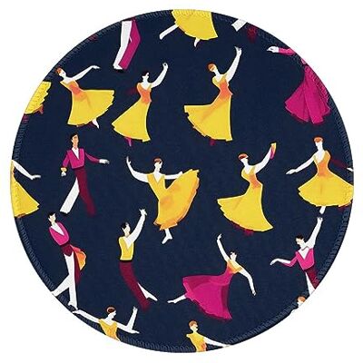 MyPiky 20 x 20 cm ronde antislip rubberen muismat met bedrukt patroon voor desktop computer MyPiky 20 x 20 cm ronde antislip rubberen muismat met bedrukt patroon voor desktop computer
