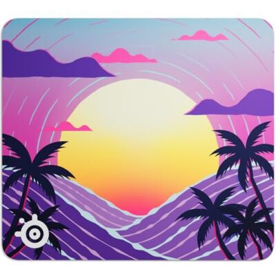 SteelSeries QCK stoffen gaming-muismat, groot, Neon Sunset, gelimiteerde editie SteelSeries QCK stoffen gaming-muismat, groot, Neon Sunset, gelimiteerde editie
