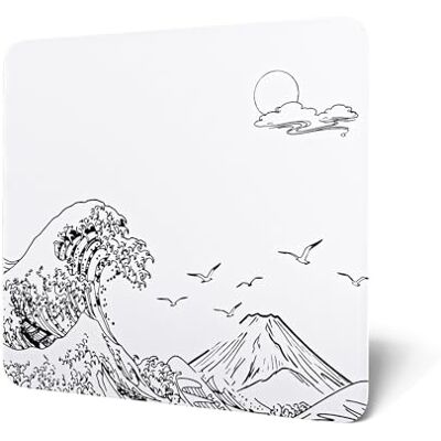 MAMBASNAKE x ATTACK SHARK CM05 Glass Hard Gaming Mousepad, Nano Micro-Etched Textuur, Glad Glas Oppervlak, Hoge Accuracy, Fast-Moving, Anti-kras, PU Leer, Antislip Base, Grote Maat (450 × 400 mm) MAMBASNAKE x ATTACK SHARK CM05 Glass Hard Gaming Mousepad, Nano Micro-Etched Textuur, Glad Glas Oppervlak, Hoge Accuracy, Fast-Moving, Anti-kras, PU Leer, Antislip Base, Grote Maat (450 × 400 mm)