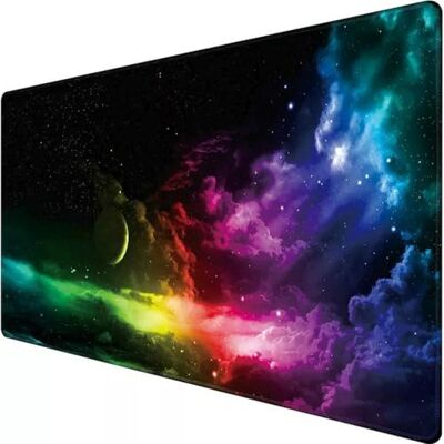 Retoo XXL muismat 885 x 400 mm grote gaming muismat met patroon speciaal oppervlak verbetert precisie en snelheid zonder franjes Retoo XXL muismat 885 x 400 mm grote gaming muismat met patroon speciaal oppervlak verbetert precisie en snelheid zonder franjes