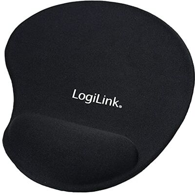 Logilink ID0027 Muismat Met Polssteun Van Siliconengel, Zwart Logilink ID0027 Muismat Met Polssteun Van Siliconengel, Zwart