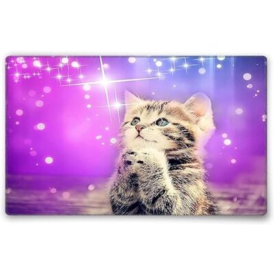 Silent Monsters Muismat Grootte S (24 x 20 cm), Mouse Pad Design: Kat , Genaaide Rand, voor Bureau en Gaming, Mousepad Antislip rubberen basis Silent Monsters Muismat Grootte S (24 x 20 cm), Mouse Pad Design: Kat , Genaaide Rand, voor Bureau en Gaming, Mousepad Antislip rubberen basis