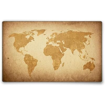 Silent Monsters Muismat L 36 x 25 cm, Mouse Pad, bruin globale kaart patroon, stoffen muismat, antislip, stil, videogame, kantoor, thuiskantoor, wasbaar, oprolbaar, genaaid Silent Monsters Muismat L 36 x 25 cm, Mouse Pad, bruin globale kaart patroon, stoffen muismat, antislip, stil, videogame, kantoor, thuiskantoor, wasbaar, oprolbaar, genaaid