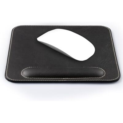 Londo Muismat van echt leer met polssteun, ergonomisch, comfortabel, muismat (zwart) Londo Muismat van echt leer met polssteun, ergonomisch, comfortabel, muismat (zwart)