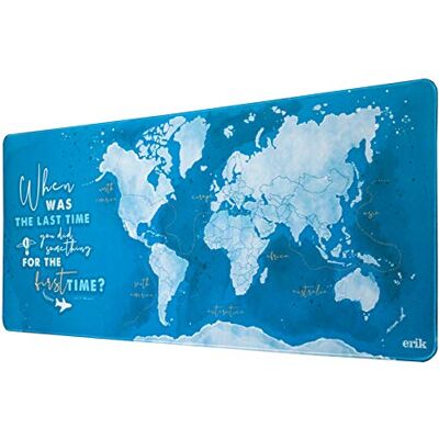 Grupo Erik XXL Planisfeer Mouse Pad Midnight Blauw Desktop Mouse Pad 80 x 35 cm Bureaumatten, PC-accessoires, Gamer Mouse Pad Grupo Erik XXL Planisfeer Mouse Pad Midnight Blauw Desktop Mouse Pad 80 x 35 cm Bureaumatten, PC-accessoires, Gamer Mouse Pad