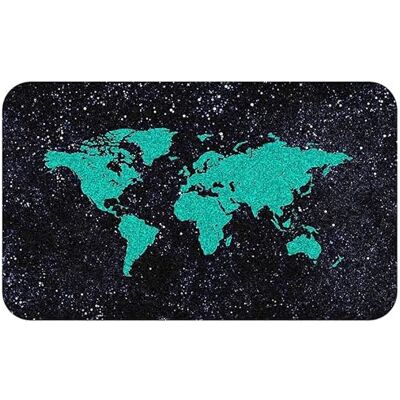 Silent Monsters Muismat S 24 x 20 cm, kleine muismat, groene wereldkaart, stoffen mat, antislip, stil, videogame, kantoor, thuiskantoor, wasbaar, oprolbaar, lasergesneden Silent Monsters Muismat S 24 x 20 cm, kleine muismat, groene wereldkaart, stoffen mat, antislip, stil, videogame, kantoor, thuiskantoor, wasbaar, oprolbaar, lasergesneden