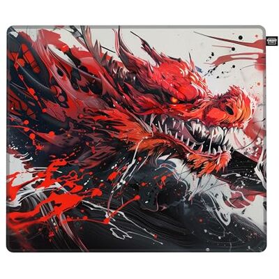 Xtrfy CHERRY GP6 Gaming-muismat van stof (460 x 400 x 4 mm) voor precisie, ultra glad oppervlak, extra zachte rubberen basis, antislip, hydrus rood Xtrfy CHERRY GP6 Gaming-muismat van stof (460 x 400 x 4 mm) voor precisie, ultra glad oppervlak, extra zachte rubberen basis, antislip, hydrus rood
