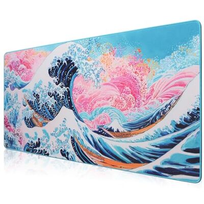 HIHUHEN Langhua Gaming muismat 890 x 400 x 4 mm XXL groot formaat verbeterde precisie en snelheid HIHUHEN Langhua Gaming muismat 890 x 400 x 4 mm XXL groot formaat verbeterde precisie en snelheid