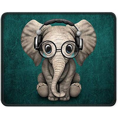ITNRSIIET Gaming muismat met gestikte randen, hoogwaardige textuur, antislip rubberen basis, voor laptop, computer en pc, 260 x 210 mm, schattige olifant ITNRSIIET Gaming muismat met gestikte randen, hoogwaardige textuur, antislip rubberen basis, voor laptop, computer en pc, 260 x 210 mm, schattige olifant