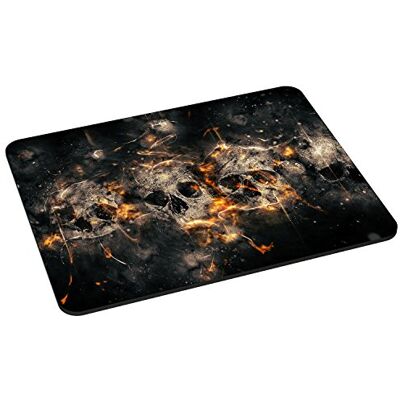 PEDEA Gaming bureau-muismat, 220 x 180 mm, met gestikte randen en antislip onderkant, schedels PEDEA Gaming bureau-muismat, 220 x 180 mm, met gestikte randen en antislip onderkant, schedels