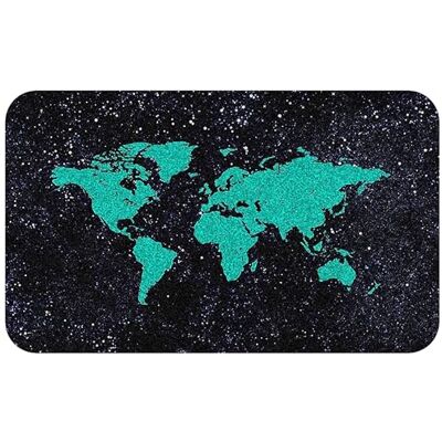 Silent Monsters Muismat L 36 x 25 cm, Mouse Pad, groene wereldkaart, stoffen muismat, antislip, stil, videogame, kantoor, thuiskantoor, wasbaar, oprolbaar, lasergesneden Silent Monsters Muismat L 36 x 25 cm, Mouse Pad, groene wereldkaart, stoffen muismat, antislip, stil, videogame, kantoor, thuiskantoor, wasbaar, oprolbaar, lasergesneden