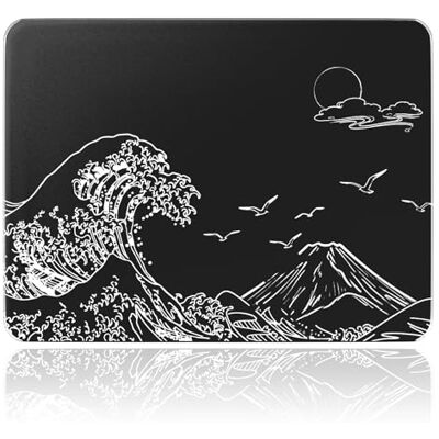 MAMBASNAKE x ATTACK SHARK CM05SE Glass Hard Gaming Mousepad, Nano Micro-Etched Textuur, Glad Glas Oppervlak, Hoge Accuracy, Fast-Moving, Anti-kras, PU Leer, Antislip Base, Klein (410 × 310 mm) MAMBASNAKE x ATTACK SHARK CM05SE Glass Hard Gaming Mousepad, Nano Micro-Etched Textuur, Glad Glas Oppervlak, Hoge Accuracy, Fast-Moving, Anti-kras, PU Leer, Antislip Base, Klein (410 × 310 mm)