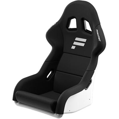 Fanatec ClubSport GT Sim Racing Cockpitstoel – sterkte en stijfheid, versterkt lichaam met vezels, gevoerd schuim, ademende stof, lendensteun – wit Fanatec ClubSport GT Sim Racing Cockpitstoel – sterkte en stijfheid, versterkt lichaam met vezels, gevoerd schuim, ademende stof, lendensteun – wit