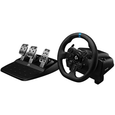 Logitech G923 Racestuurwiel en pedalen, compatibel met PS5, PS4 en PC, Engelse stekker (type G) zwart Logitech G923 Racestuurwiel en pedalen, compatibel met PS5, PS4 en PC, Engelse stekker (type G) zwart