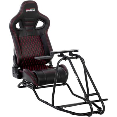 AMSTRAD AMS-Racing-Pro Racing-simulatorstoel met houder voor stuur en versnellingspook – comfort voor kuip en stalen frame AMSTRAD AMS-Racing-Pro Racing-simulatorstoel met houder voor stuur en versnellingspook – comfort voor kuip en stalen frame