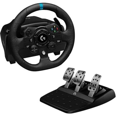 Logitech G923 Racewiel en pedalen, compatibel met Xbox Series XS/Xbox One/PC, Engelse stekker (type G) zwart Logitech G923 Racewiel en pedalen, compatibel met Xbox Series XS/Xbox One/PC, Engelse stekker (type G) zwart