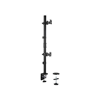 Kensington Dubbele verticale monitorarm, voor monitoren tot 29 inch/32 inch, draaibare en in hoogte verstelbare scharnierarm voor computerschermen, met kabeldoorvoer (K53802WW) Kensington Dubbele verticale monitorarm, voor monitoren tot 29 inch/32 inch, draaibare en in hoogte verstelbare scharnierarm voor computerschermen, met kabeldoorvoer (K53802WW)