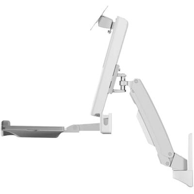 ICY BOX IB-MS600-W muurbeugel voor monitoren tot 61 cm (24 inch) met toetsenbord en muis, zilver/grijs/wit ICY BOX IB-MS600-W muurbeugel voor monitoren tot 61 cm (24 inch) met toetsenbord en muis, zilver/grijs/wit
