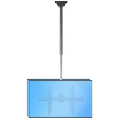 StarTech .com Dubbele plafondbeugel voor tv-achterzijde met palen van 3,5 tot 5 voet 32 inch tot 75 inch (FPCEILBTB) StarTech .com Dubbele plafondbeugel voor tv-achterzijde met palen van 3,5 tot 5 voet 32 inch tot 75 inch (FPCEILBTB)