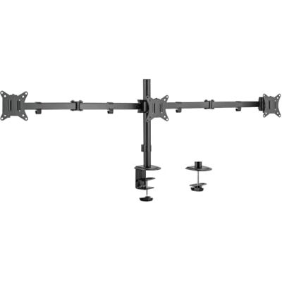 Logilink Aluminium monitorstandaard voor 3 schermen (17-27 inch), armlengte: elk 658 mm Logilink Aluminium monitorstandaard voor 3 schermen (17-27 inch), armlengte: elk 658 mm