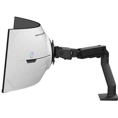 Ergotron HX VHD Hoogwaardige robuuste gaming-monitorarm, eenvoudige bureaustandaard voor 1000R ultrabrede gebogen monitoren tot 57 inch, 13-17 kg, VESA 75 x 75 mm of 100 x 100 mm zwart Ergotron HX VHD Hoogwaardige robuuste gaming-monitorarm, eenvoudige bureaustandaard voor 1000R ultrabrede gebogen monitoren tot 57 inch, 13-17 kg, VESA 75 x 75 mm of 100 x 100 mm zwart