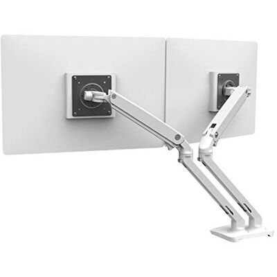 Ergotron MXV dubbele arm voor monitoren, wit Ergotron MXV dubbele arm voor monitoren, wit