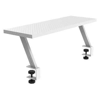 Mars Gaming MARSGAMING MGDS, Monitorverhoger, verhoogt de monitor 17 cm, ergonomische bureauhouder van staal, koolstofvezelplaat 60 x 20 cm, monitorhouder voor bureaus met een dikte van 10 tot 33 mm, wit Mars Gaming MARSGAMING MGDS, Monitorverhoger, verhoogt de monitor 17 cm, ergonomische bureauhouder van staal, koolstofvezelplaat 60 x 20 cm, monitorhouder voor bureaus met een dikte van 10 tot 33 mm, wit