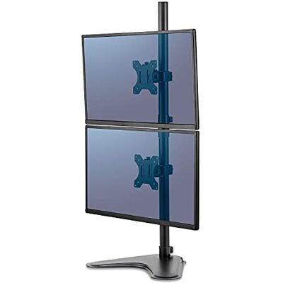 Fellowes Monitorhouder met dubbele verticale standaard, professionele serie tot 32 inch, dubbel stapelbaar Fellowes Monitorhouder met dubbele verticale standaard, professionele serie tot 32 inch, dubbel stapelbaar