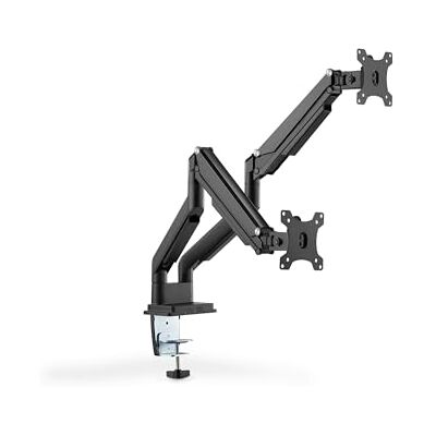 Digitus Monitorhouder – tang en gasveer – 2 schermen – tot 32 inch, tot 2 x 9 kg – VESA 75 x 75, 100 x 100 cm – zwart Digitus Monitorhouder – tang en gasveer – 2 schermen – tot 32 inch, tot 2 x 9 kg – VESA 75 x 75, 100 x 100 cm – zwart