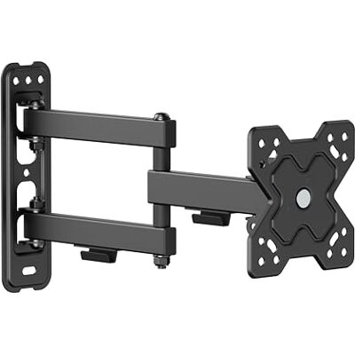 PureMounts Wandhouder voor tv-monitor, universele houder kantelbaar en draaibaar met scharnierarm, max. VESA 100 x 100 mm, voor tv-schermen van 13 tot 32 inch tot 20 kg, zwart PureMounts Wandhouder voor tv-monitor, universele houder kantelbaar en draaibaar met scharnierarm, max. VESA 100 x 100 mm, voor tv-schermen van 13 tot 32 inch tot 20 kg, zwart