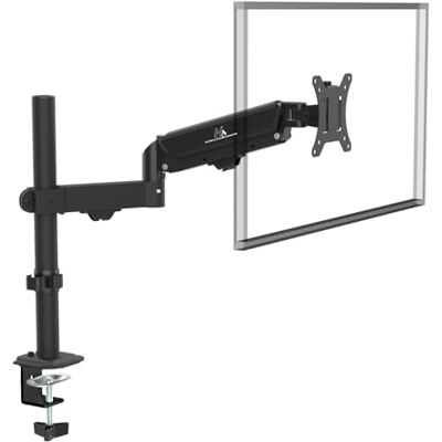 Maclean MC-135 17-32 inch monitorstandaard met gasveer in hoogte verstelbaar, draaibaar, kantelbaar, draaibaar, VESA 75 x 75, 100 x 100, zwart, ergonomische werkplek, kabelmanagement Maclean MC-135 17-32 inch monitorstandaard met gasveer in hoogte verstelbaar, draaibaar, kantelbaar, draaibaar, VESA 75 x 75, 100 x 100, zwart, ergonomische werkplek, kabelmanagement