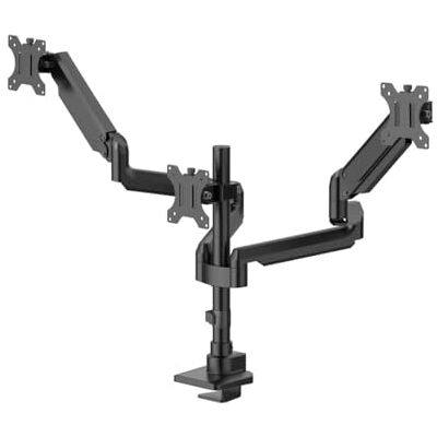 Hama Support d'écran 3 moniteurs, vérin à gaz, entièrement mobile, 17" 32", noir Hama Support d'écran 3 moniteurs, vérin à gaz, entièrement mobile, 17" 32", noir