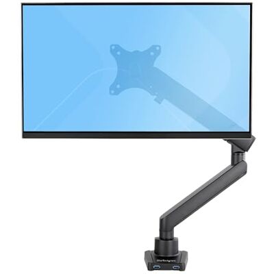 StarTech . com Desktop-monitorarm met 2 USB 3.0-poorten verstelbare monitorhouder tot 8 kg ergonomische scharnierarm bureauklem/oogklem (ARMSLIM2USB3) StarTech . com Desktop-monitorarm met 2 USB 3.0-poorten verstelbare monitorhouder tot 8 kg ergonomische scharnierarm bureauklem/oogklem (ARMSLIM2USB3)