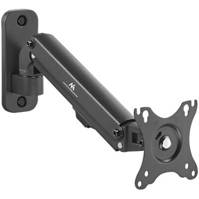 Maclean MC-458 muurbeugel voor gebogen flatscreens van 17 tot 27 inch tot 7 kg VESA 75x75 of 100x100 draaibaar, kantelbaar en draaibaar, universele monitorhouder Maclean MC-458 muurbeugel voor gebogen flatscreens van 17 tot 27 inch tot 7 kg VESA 75x75 of 100x100 draaibaar, kantelbaar en draaibaar, universele monitorhouder