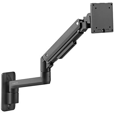 Logilink Monitorhouder voor 17 tot 49 inch scherm met gasveer, geschikt voor platte en gebogen schermen, van aluminium Logilink Monitorhouder voor 17 tot 49 inch scherm met gasveer, geschikt voor platte en gebogen schermen, van aluminium
