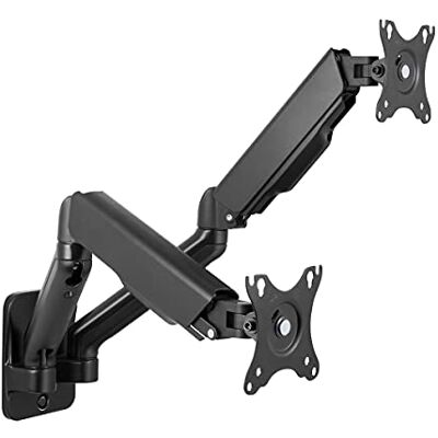 Logilink BP0146 Wandhouder met 2 vakken voor 17-32 inch display, gasveer 90-540 mm, zwart Logilink BP0146 Wandhouder met 2 vakken voor 17-32 inch display, gasveer 90-540 mm, zwart