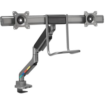 Kensington K58272WW SmartFit dubbele arm, gasveermechanisme, ergonomische computermonitorhouder, ondersteunt schermen van 19 tot 32 inch (tot 9 kg), VESA 75/100 mm, 360° draaibaar Kensington K58272WW SmartFit dubbele arm, gasveermechanisme, ergonomische computermonitorhouder, ondersteunt schermen van 19 tot 32 inch (tot 9 kg), VESA 75/100 mm, 360° draaibaar