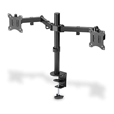 Digitus Monitorhouder – tafelklem – 2 schermen – tot 32 inch – tot 3 x 8 kg – VESA 75 x 75, 100 x 100 cm – zwart Digitus Monitorhouder – tafelklem – 2 schermen – tot 32 inch – tot 3 x 8 kg – VESA 75 x 75, 100 x 100 cm – zwart