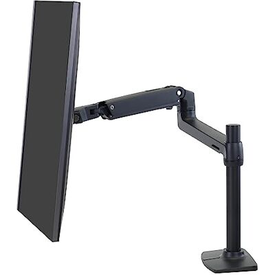 Ergotron LX Premium Monitorarm, eenvoudige bureaustandaard voor monitor geschikt voor ultrabrede gebogen computerschermen tot 34 inch, 7 tot 11,3 kg, VESA 75 x 75 mm of 100 x 100 mm paal Ergotron LX Premium Monitorarm, eenvoudige bureaustandaard voor monitor geschikt voor ultrabrede gebogen computerschermen tot 34 inch, 7 tot 11,3 kg, VESA 75 x 75 mm of 100 x 100 mm paal
