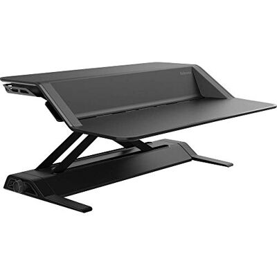 Fellowes Lotus in hoogte verstelbare stabureau converter met gladde heftechnologie, maximaal gewicht 15,8 kg, zwart Fellowes Lotus in hoogte verstelbare stabureau converter met gladde heftechnologie, maximaal gewicht 15,8 kg, zwart