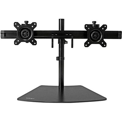 StarTech .com Dubbele monitorstandaard Ondersteunt schermen van 12 inch tot 24 inch Verstelbaar VESA-beugel voor bureau Discrete voet Horizontaal Zwart (ARMBARDUO) StarTech .com Dubbele monitorstandaard Ondersteunt schermen van 12 inch tot 24 inch Verstelbaar VESA-beugel voor bureau Discrete voet Horizontaal Zwart (ARMBARDUO)